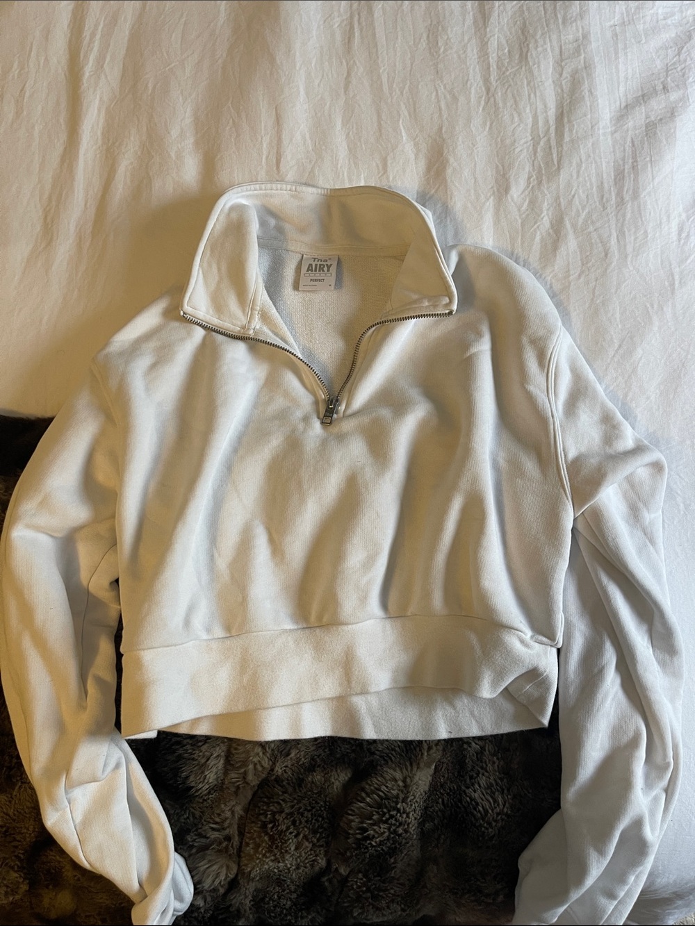 White TNA Quarter Zip